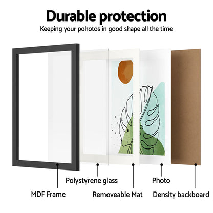 Artiss Photo Frame 3PCS Set Black-Home &amp; Garden &gt; Decor &gt; Picture Frames-PEROZ Accessories