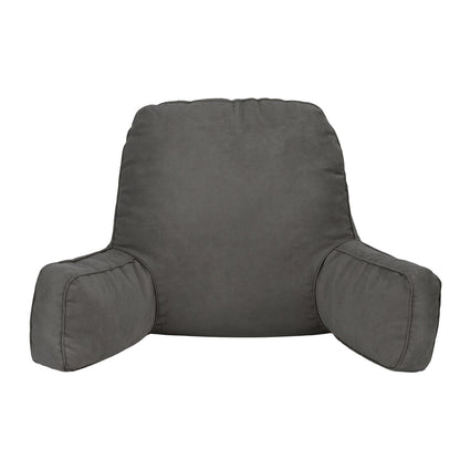 Giselle Reading Pillow Back Rest Lumbar Support Cushion Grey-Home &amp; Garden > Bedding > Pillows-PEROZ Accessories