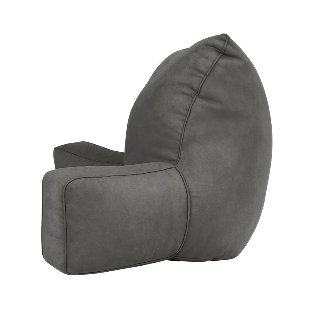 Giselle Reading Pillow Back Rest Lumbar Support Cushion Grey-Home &amp; Garden > Bedding > Pillows-PEROZ Accessories