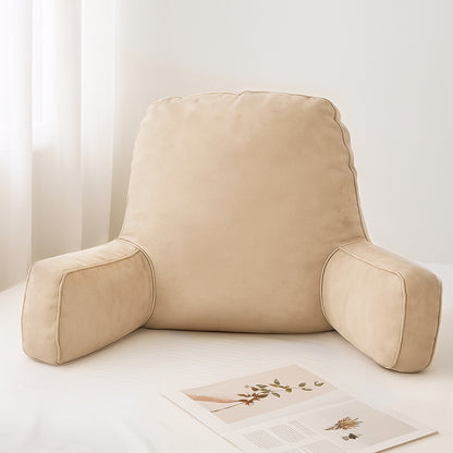 Giselle Reading Pillow Back Rest Lumbar Support Cushion Oatmeal-Home &amp; Garden &gt; Bedding &gt; Pillows-PEROZ Accessories