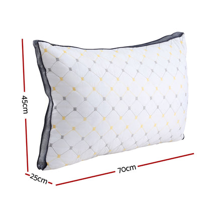 Giselle Bedding Pillows Microfibre Pillow-Home &amp; Garden &gt; Bedding &gt; Pillows-PEROZ Accessories