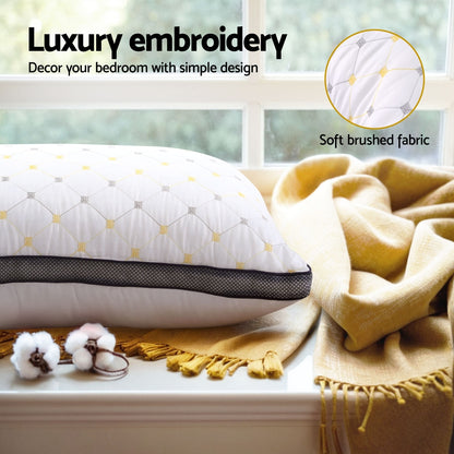 Giselle Bedding Pillows Microfibre Pillow-Home &amp; Garden &gt; Bedding &gt; Pillows-PEROZ Accessories