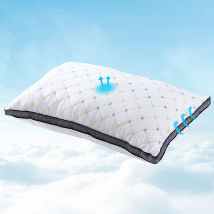 Giselle Bedding Pillows Microfibre Pillow-Home &amp; Garden &gt; Bedding &gt; Pillows-PEROZ Accessories