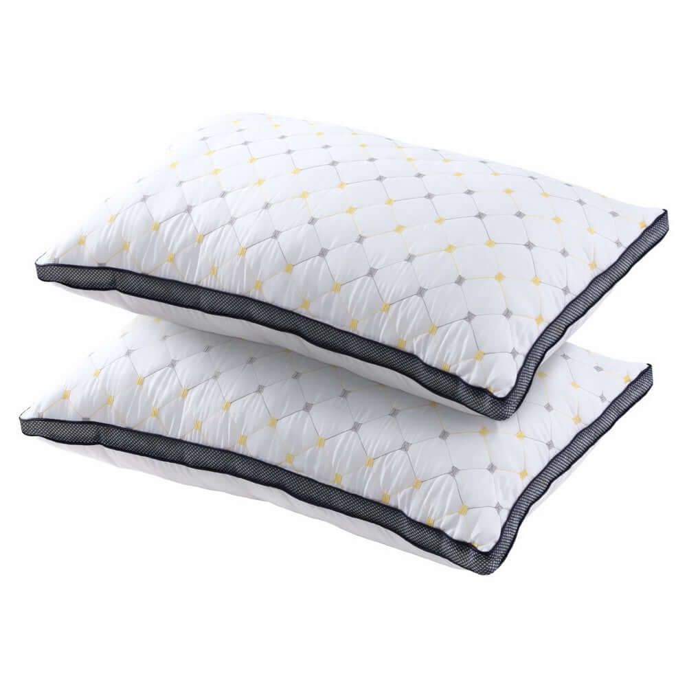 Giselle 2pcs Pillows Microfibre-Home &amp; Garden &gt; Bedding &gt; Pillows-PEROZ Accessories