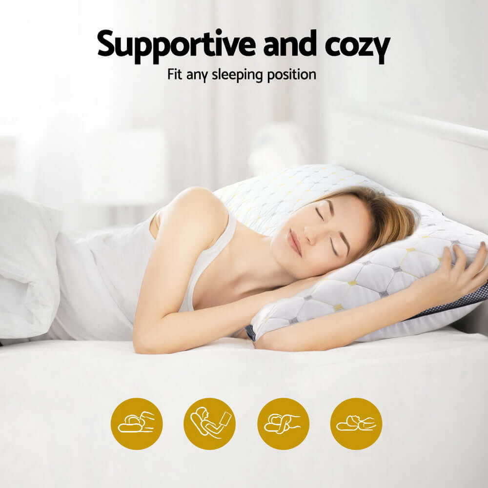 Giselle 4pcs Pillows Microfibre-Home &amp; Garden &gt; Bedding &gt; Pillows-PEROZ Accessories