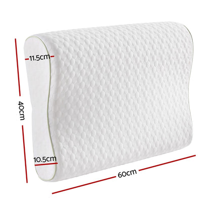 Giselle Memory Foam Pillow Contour Neck-Home &amp; Garden &gt; Bedding-PEROZ Accessories