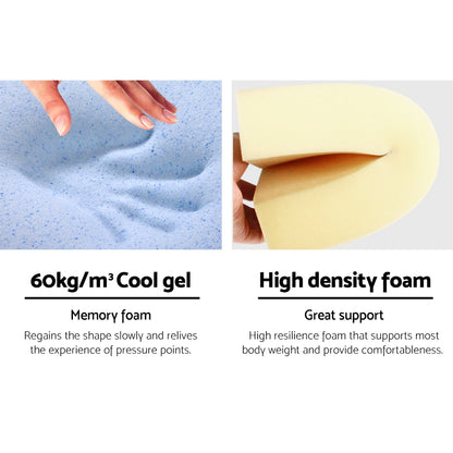 Giselle Bedding Wedge Pillow Blue Twin Pack-Home &amp; Garden &gt; Bedding &gt; Pillows-PEROZ Accessories