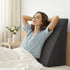Giselle Bedding Wedge Pillow Grey-Home & Garden > Bedding > Pillows-PEROZ Accessories