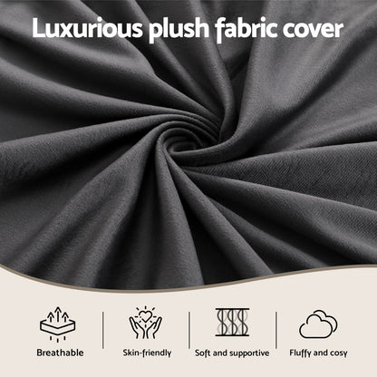 Giselle Bedding Wedge Pillow Grey-Home &amp; Garden &gt; Bedding &gt; Pillows-PEROZ Accessories