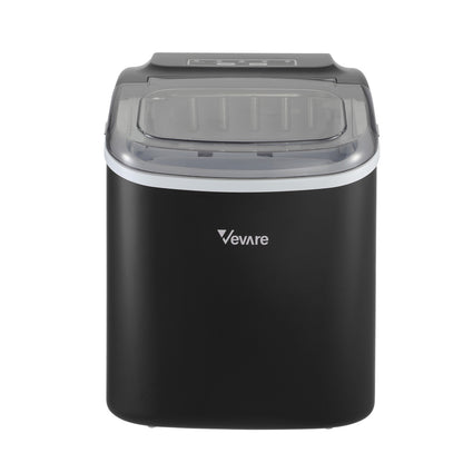 Vevare Portable Ice Maker Machine Ice Cube Tray 12kg Black-Ice Makers-PEROZ Accessories