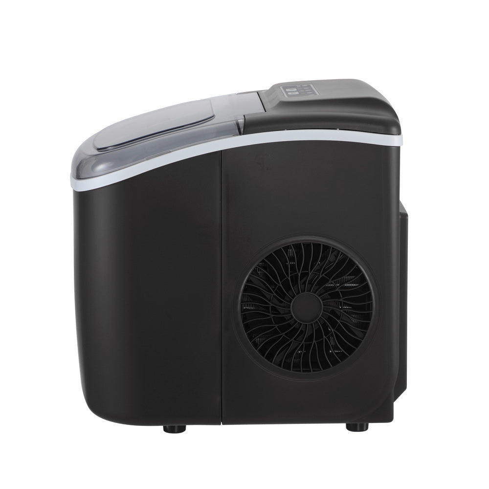 Vevare Portable Ice Maker Machine Ice Cube Tray 12kg Black-Ice Makers-PEROZ Accessories