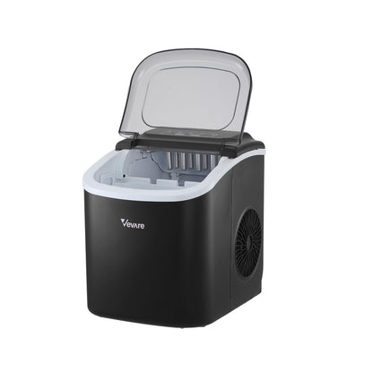 Vevare Portable Ice Maker Machine Ice Cube Tray 12kg Black-Ice Makers-PEROZ Accessories