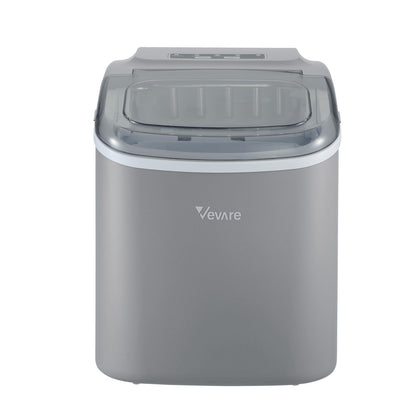Vevare Portable Ice Maker Machine Ice Cube Tray 12kg Grey-Ice Makers-PEROZ Accessories