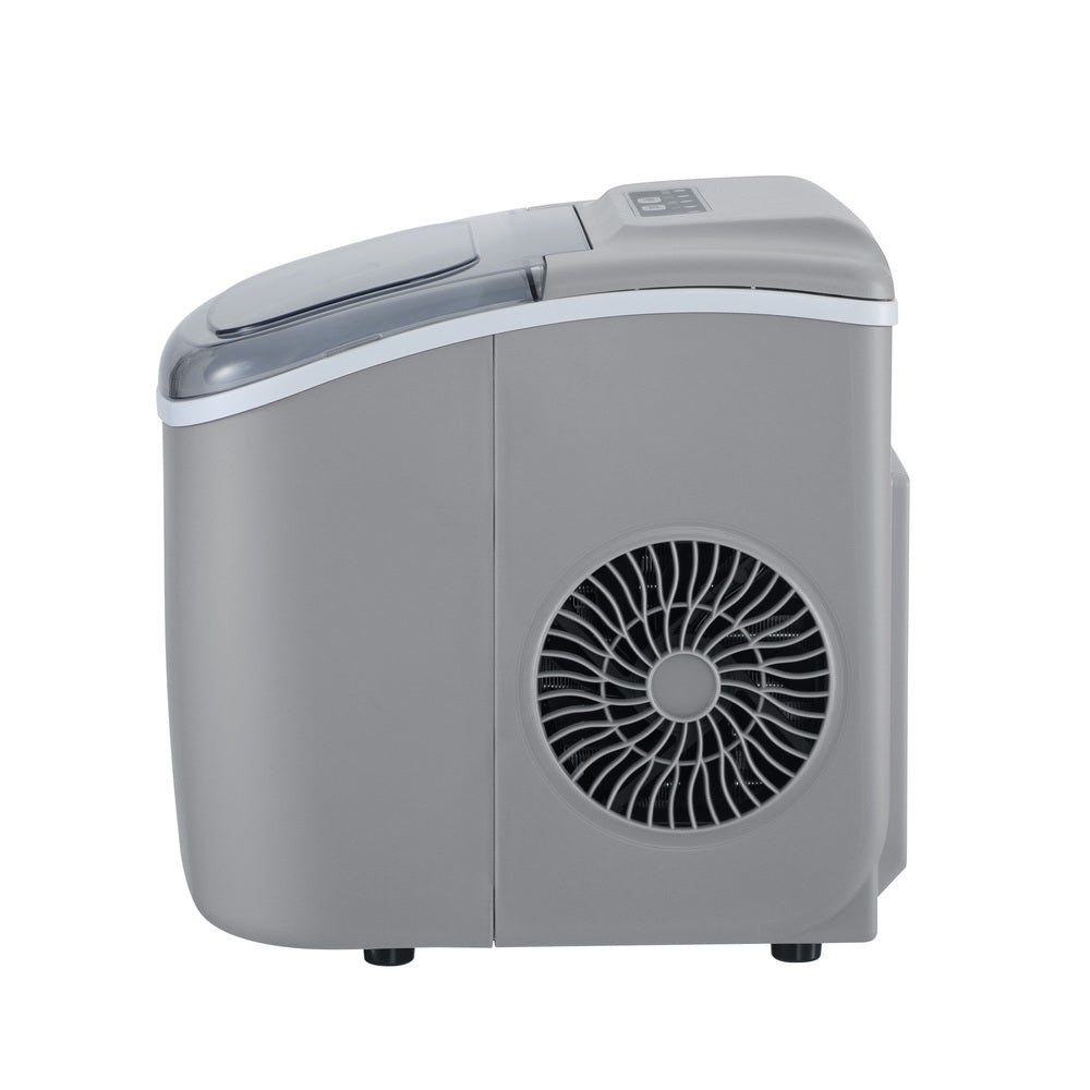 Vevare Portable Ice Maker Machine Ice Cube Tray 12kg Grey-Ice Makers-PEROZ Accessories