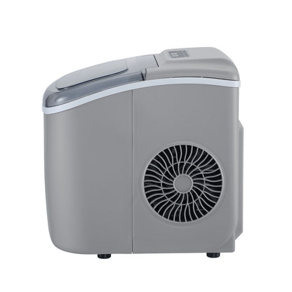 Vevare Portable Ice Maker Machine Ice Cube Tray 12kg Grey-Ice Makers-PEROZ Accessories