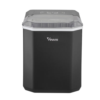 Vevare Portable Ice Maker Machine with Handle 12kg Black-Ice Makers-PEROZ Accessories