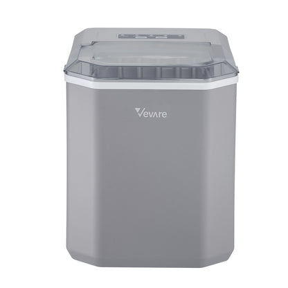 Vevare Portable Ice Maker Machine with Handle 12kg Grey-Ice Makers-PEROZ Accessories