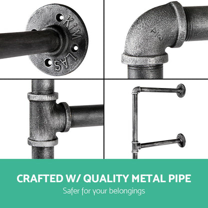 Artiss Floating DIY Pipe Shelf Metal Brackets Set of 2-Furniture &gt; Living Room-PEROZ Accessories