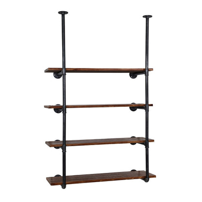 Artiss Bookshelf DIY Pipe Shelf 4 Tiers - INGE-Home &amp; Garden &gt; DIY-PEROZ Accessories