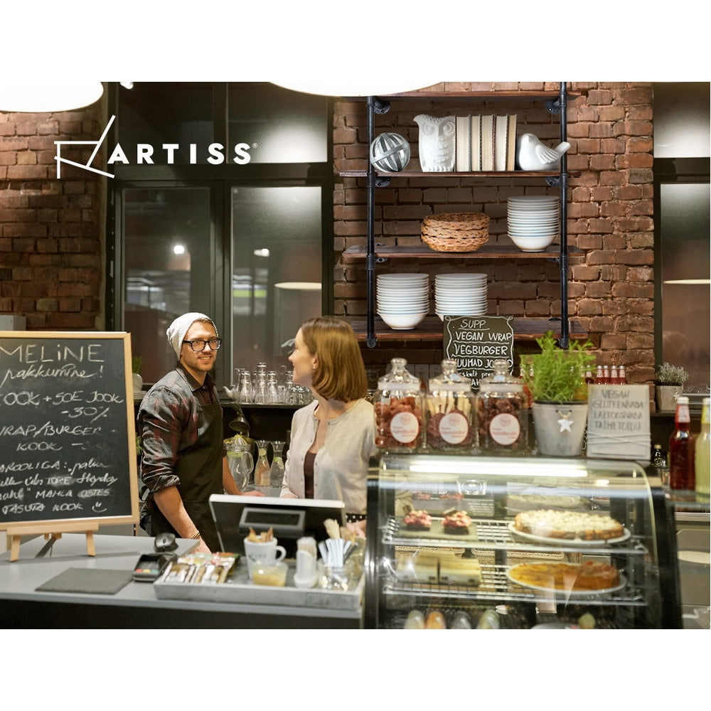 Artiss Bookshelf DIY Pipe Shelf 4 Tiers - INGE-Home &amp; Garden &gt; DIY-PEROZ Accessories