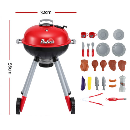 Keezi Kids Pretend Kitchen BBQ Playset Role Play Toy with charcoal Play Food Cup-Baby &amp; Kids > Baby &amp; Kid&