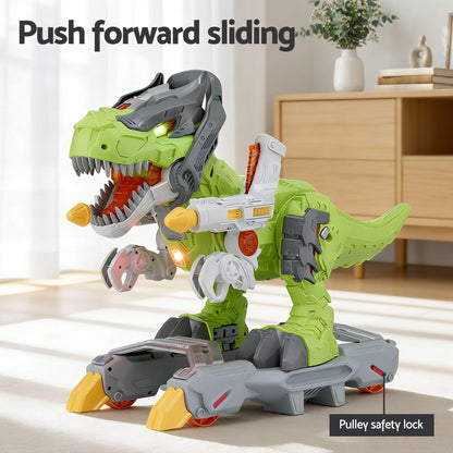 Keezi Kids Dinosaur Ride On Push Car Toy with Spray Function Indoor Outdoor Toys-Baby &amp; Kids > Ride On Cars, Go-karts &amp; Bikes > Ride On Cars-PEROZ Accessories