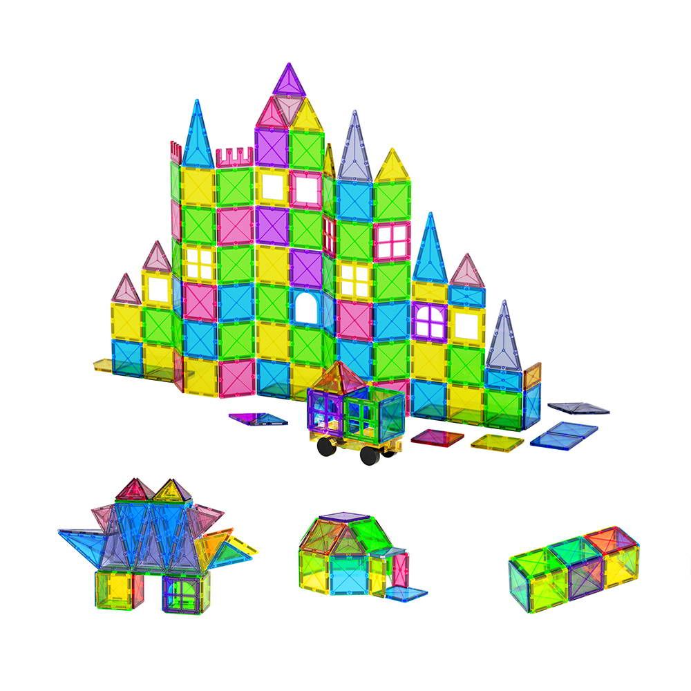 Keezi 100pcs Kids Magnetic Tiles Blocks Building Educational Toys Children Gift-Baby &amp; Kids > Baby &amp; Kid&