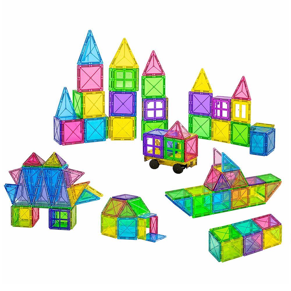 Keezi 120pcs Kids Magnetic Tiles Blocks Building Educational Toys Children Gift-Baby &amp; Kids > Baby &amp; Kid&