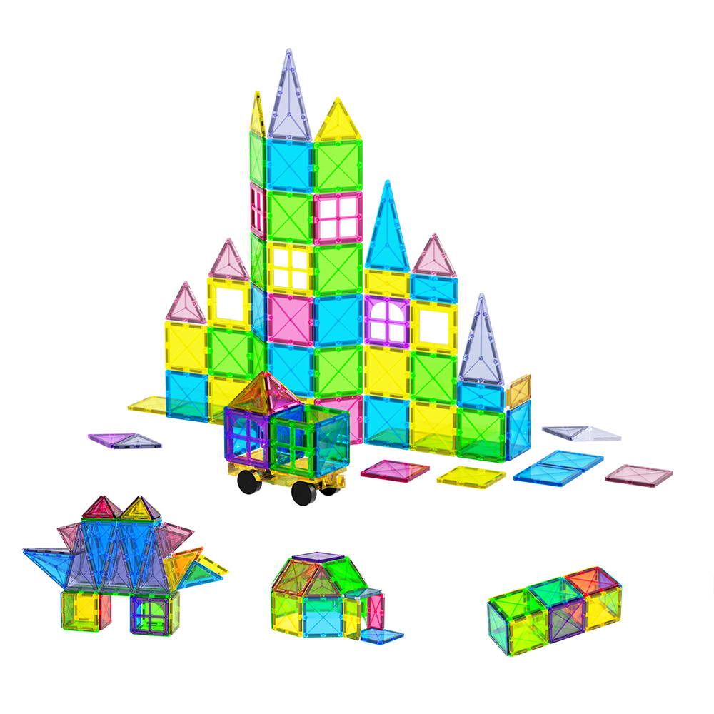 Keezi 60pcs Kids Magnetic Tiles Blocks Building Educational Toys Children Gift-Baby &amp; Kids > Baby &amp; Kid&