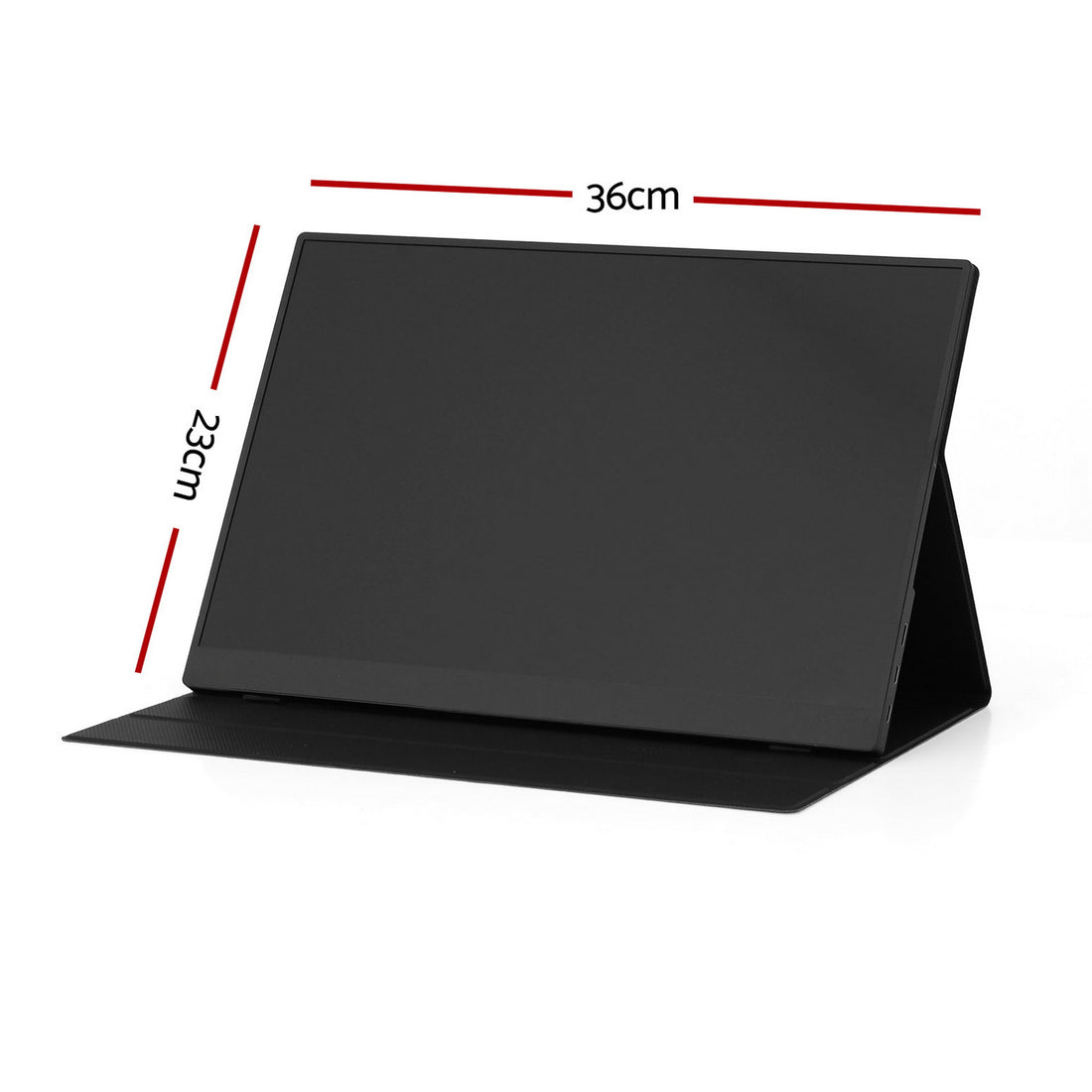 Devanti Portable Monitor Laptop Extender USB C Travel Display 16 Inch Black-Electronics > Computer Accessories > Computer Monitors &amp; Accessories-PEROZ Accessories