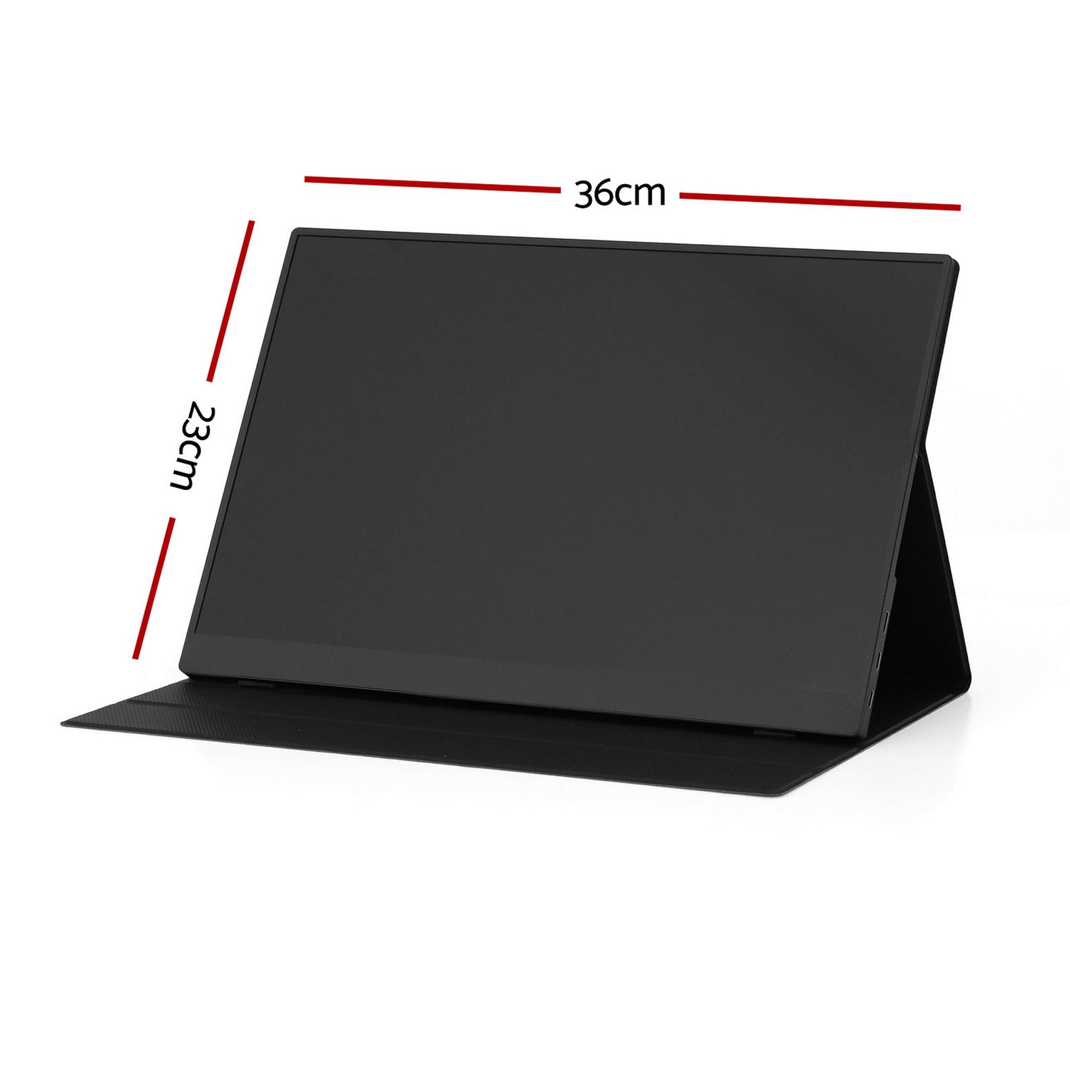 Devanti Portable Monitor Laptop Extender USB C Travel Display 16 Inch Black-Electronics > Computer Accessories > Computer Monitors &amp; Accessories-PEROZ Accessories