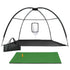Everfit 3.5m Golf Practice Net with Driving Mat Training Aid Target Hitting-Sports & Fitness > Golf > Golf Training Aids-PEROZ Accessories