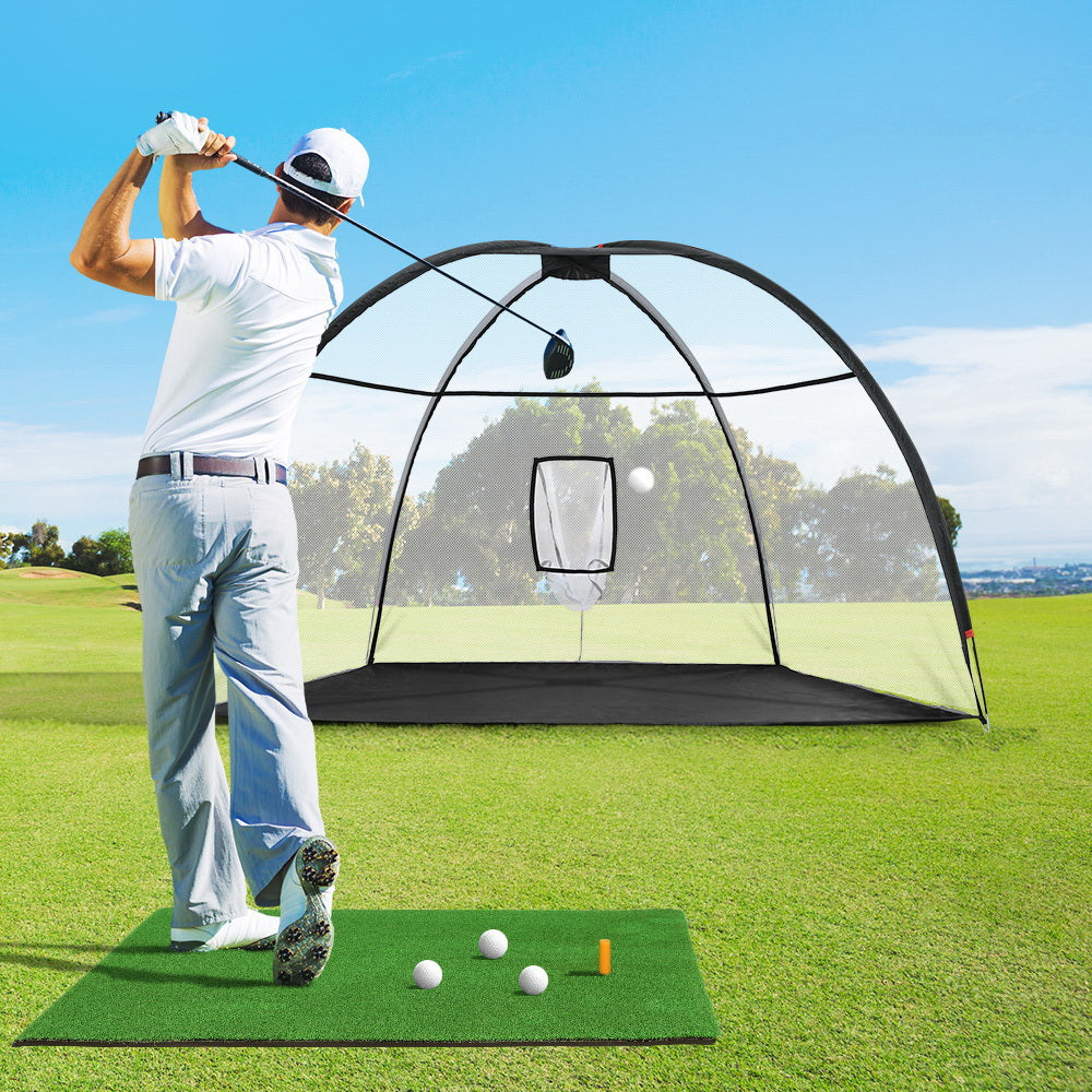 Everfit 3.5m Golf Practice Net with Driving Mat Training Aid Target Hitting-Sports &amp; Fitness &gt; Golf &gt; Golf Training Aids-PEROZ Accessories