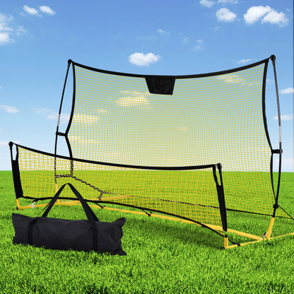 Everfit 2.1m Football Soccer Net Portable Goal Net Rebounder Sports Training Yellow-Sports &amp; Fitness > Ball Sports > Soccer &amp; Soccer Accessories-PEROZ Accessories