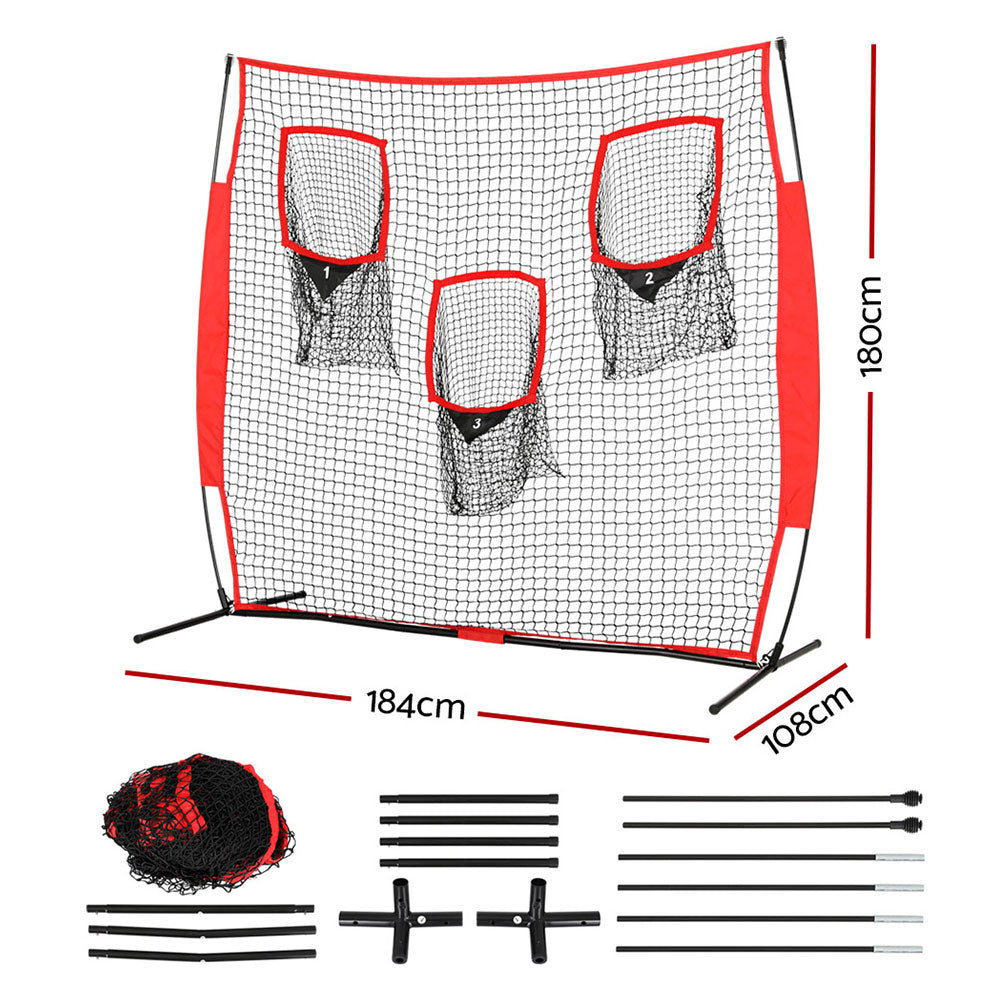 Everfit 1.8m Football Soccer Net Portable Goal Net Training 3 Target Zone-Sports &amp; Fitness &gt; Ball Sports &gt; Soccer &amp; Soccer Accessories-PEROZ Accessories