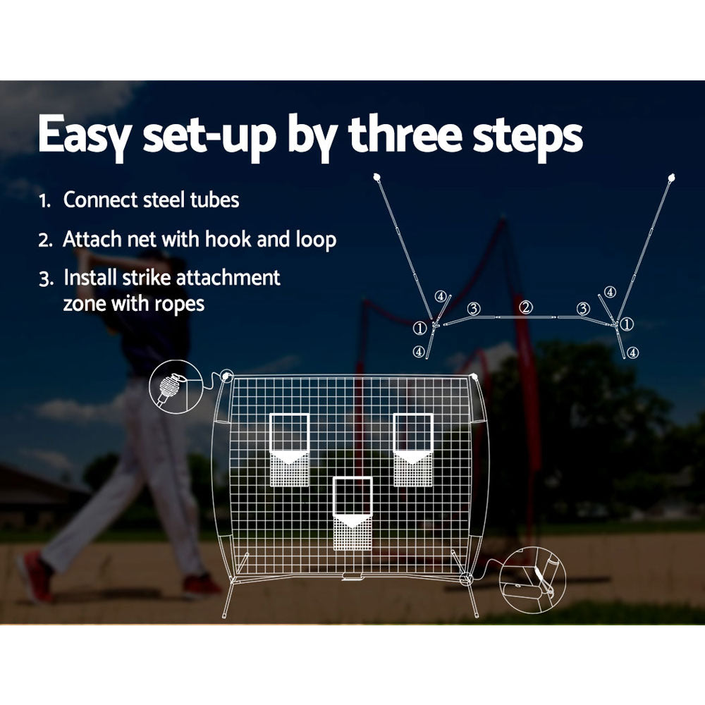 Everfit 1.8m Football Soccer Net Portable Goal Net Training 3 Target Zone-Sports &amp; Fitness &gt; Ball Sports &gt; Soccer &amp; Soccer Accessories-PEROZ Accessories