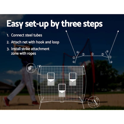 Everfit 1.8m Football Soccer Net Portable Goal Net Training 3 Target Zone-Sports &amp; Fitness &gt; Ball Sports &gt; Soccer &amp; Soccer Accessories-PEROZ Accessories
