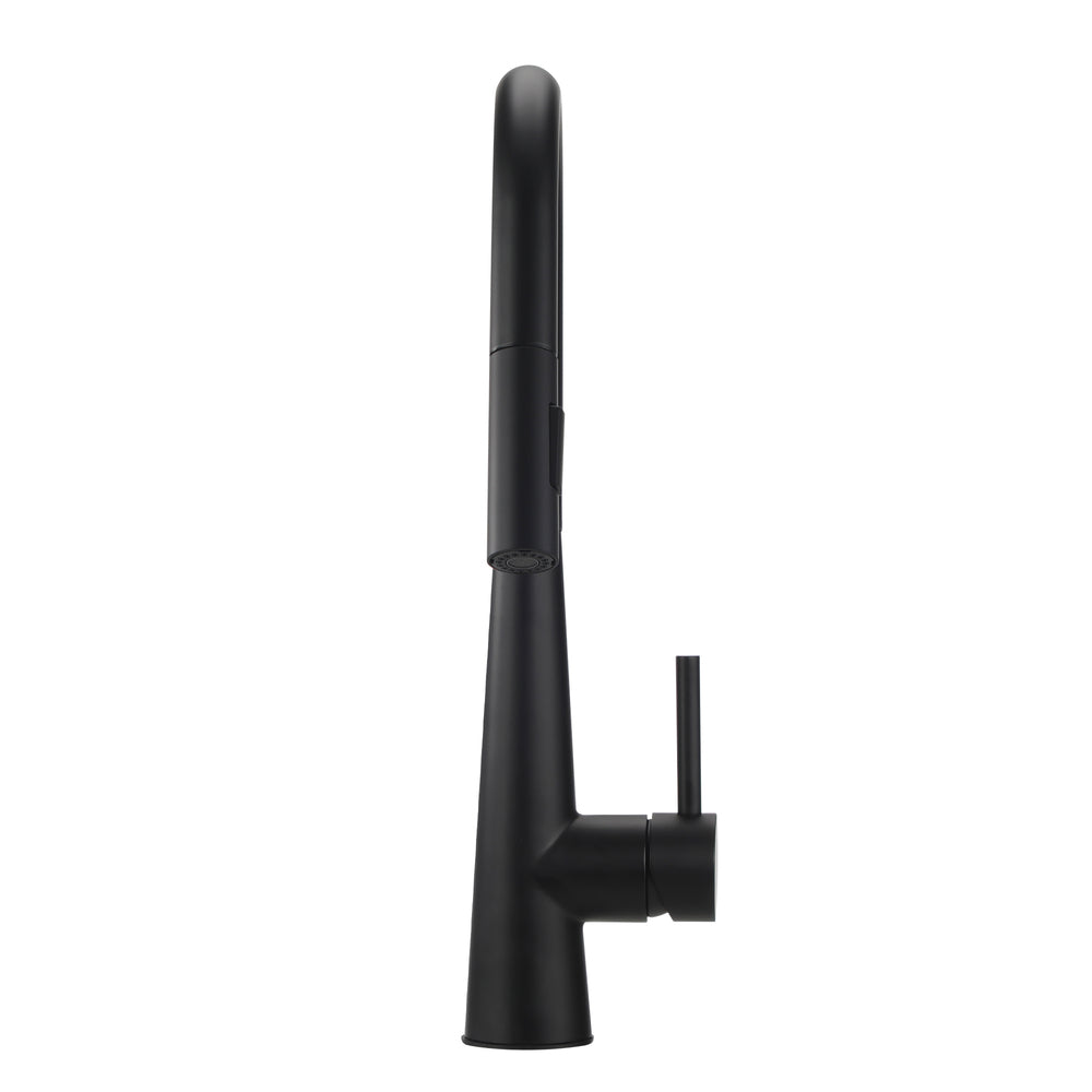 Welba Kitchen Mixer Tap Pull Out Faucet 2-Mode Swivel Black-Faucet-PEROZ Accessories