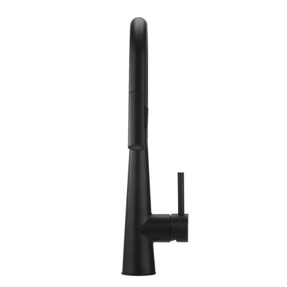 Welba Kitchen Mixer Tap Pull Out Faucet 2-Mode Swivel Black-Faucet-PEROZ Accessories
