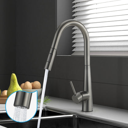 Welba Kitchen Mixer Tap Pull Out Faucet 2-Mode Swivel Grey-Faucet-PEROZ Accessories