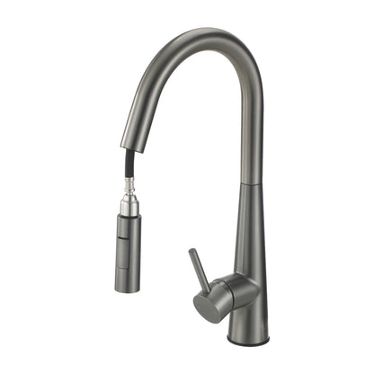 Welba Kitchen Mixer Tap Pull Out Faucet 2-Mode Swivel Grey-Faucet-PEROZ Accessories