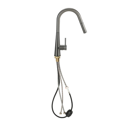 Welba Kitchen Mixer Tap Pull Out Faucet 2-Mode Swivel Grey-Faucet-PEROZ Accessories