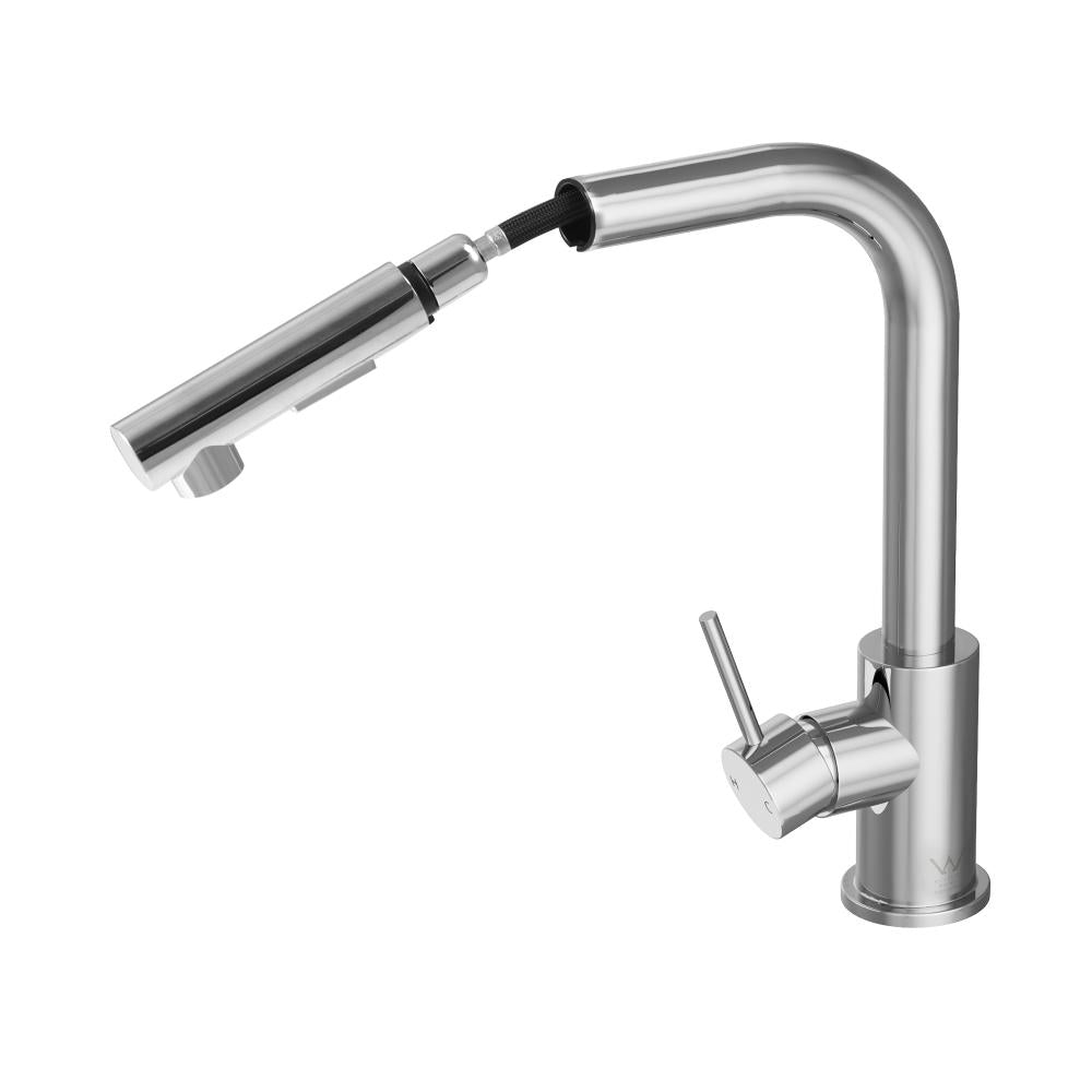 Welba Kitchen Mixer Tap Pull Out Faucet Sink Basin Brass Swivel 2 Modes Chrome-Faucet-PEROZ Accessories