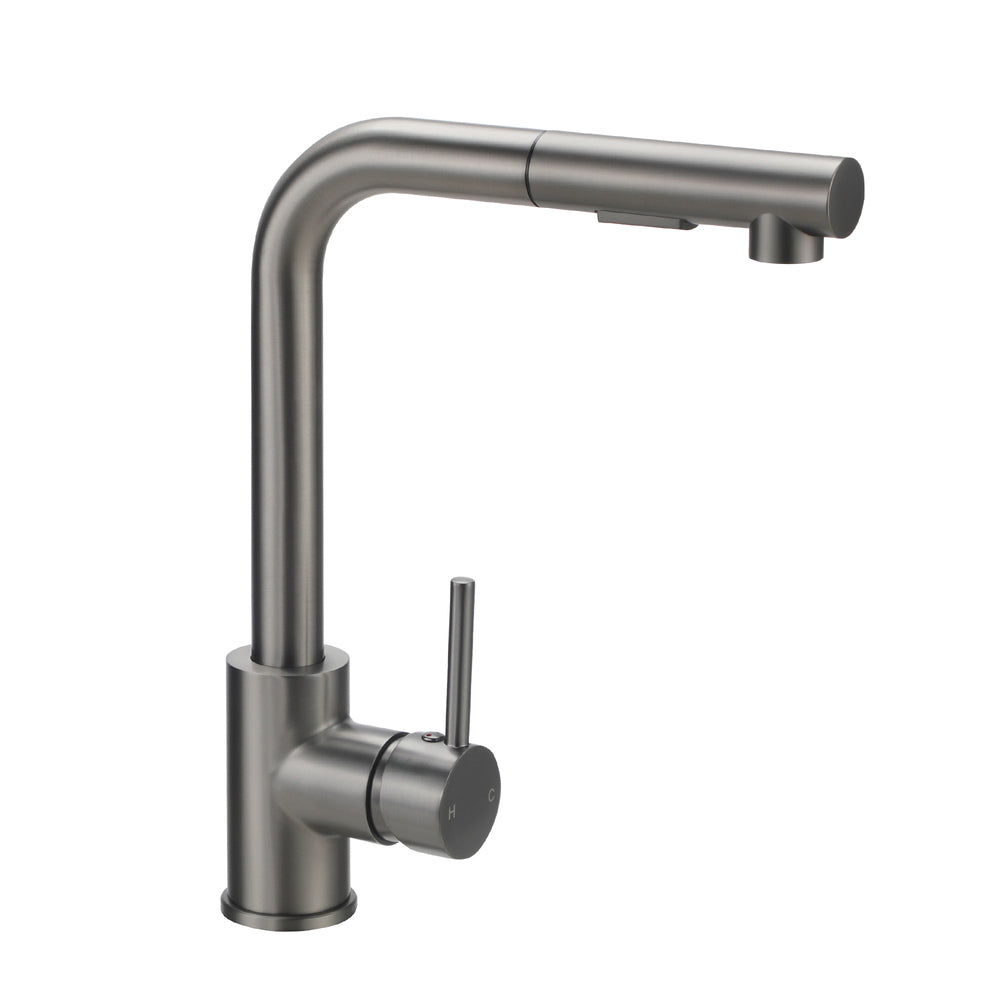Welba Kitchen Mixer Tap Pull Out Faucet Swivel 2 Modes Grey-Faucet-PEROZ Accessories