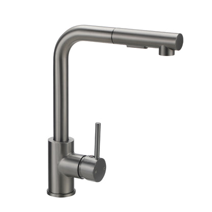 Welba Kitchen Mixer Tap Pull Out Faucet Swivel 2 Modes Grey-Faucet-PEROZ Accessories