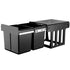 Cefito Pull Out Bin Kitchen Double Basket 2X15L Black-Home & Garden > Kitchen Bins > Pull Out Bins-PEROZ Accessories