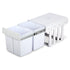 Cefito Pull Out Bin Kitchen Double Basket 2X15L White-Home & Garden > Kitchen Bins > Pull Out Bins-PEROZ Accessories