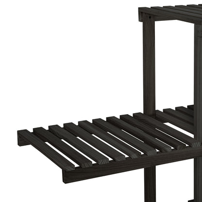 Livsip Plant Stand Outdoor Indoor 6 Tiers Flower Pots Rack Corner Shelf Black-Plant Stand-PEROZ Accessories