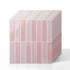 Artiss 3D Peel and Stick Wall Tiles Self Adhesive LinearGrid Backsplash 10 Sheets, Pink-Home & Garden > Decor > Wallpaper-PEROZ Accessories