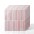Artiss 3D Peel and Stick Wall Tiles Self Adhesive LinearGrid Backsplash 10 Sheets, Pink-Home & Garden > Decor > Wallpaper-PEROZ Accessories